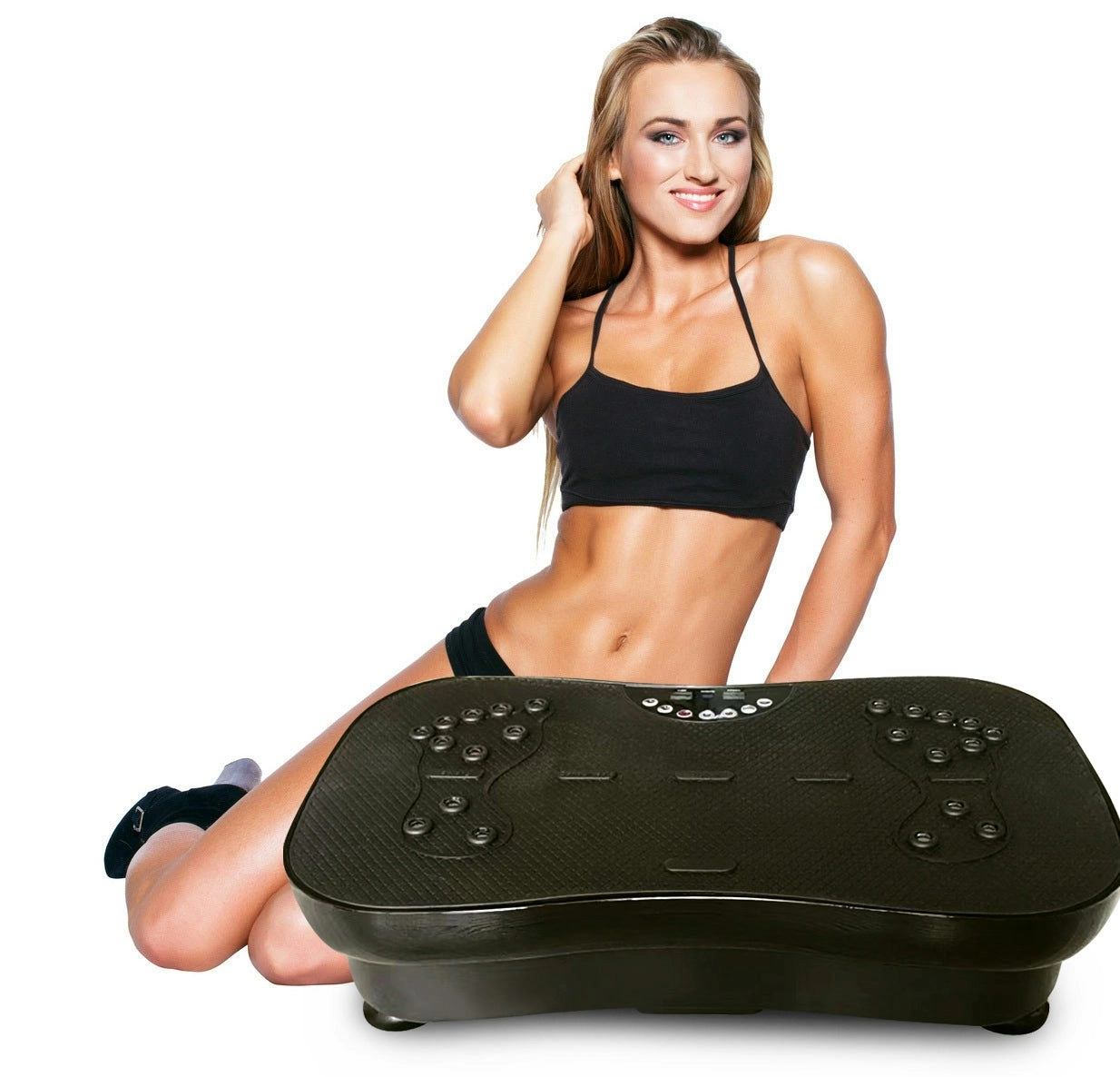 Ultra Slim Vibration Machine Whole Body Shaper Plate (Black)