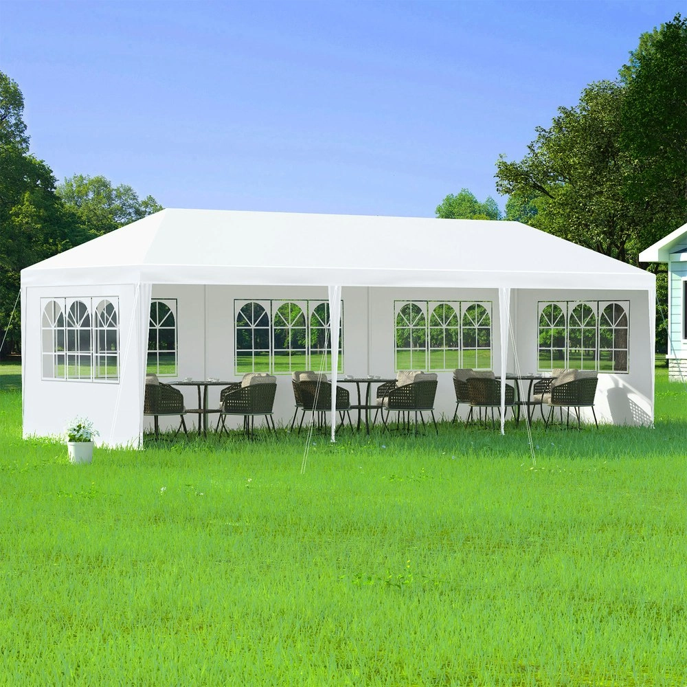 Alfordson Gazebo 3x9 Outdoor Marquee Party Tent Camping Portable Side Wall White