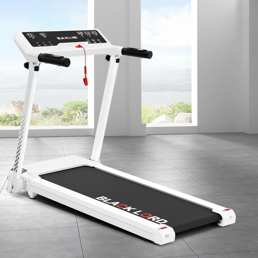 Black Lord Treadmill Electric Exercise Running Machine Foldable Home Gym Fitness White