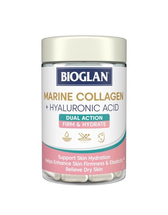 Bioglan Marine Collagen + Hyaluronic Acid 80 Tablets