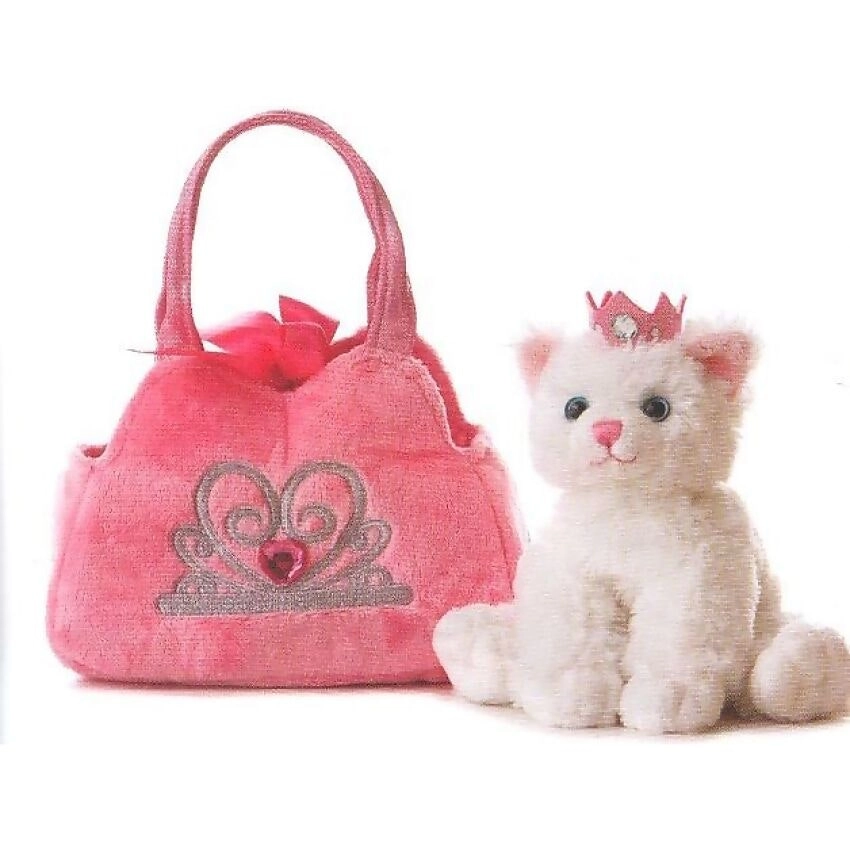 Fancy Pals - Princess Cat In Pink Crown Bag