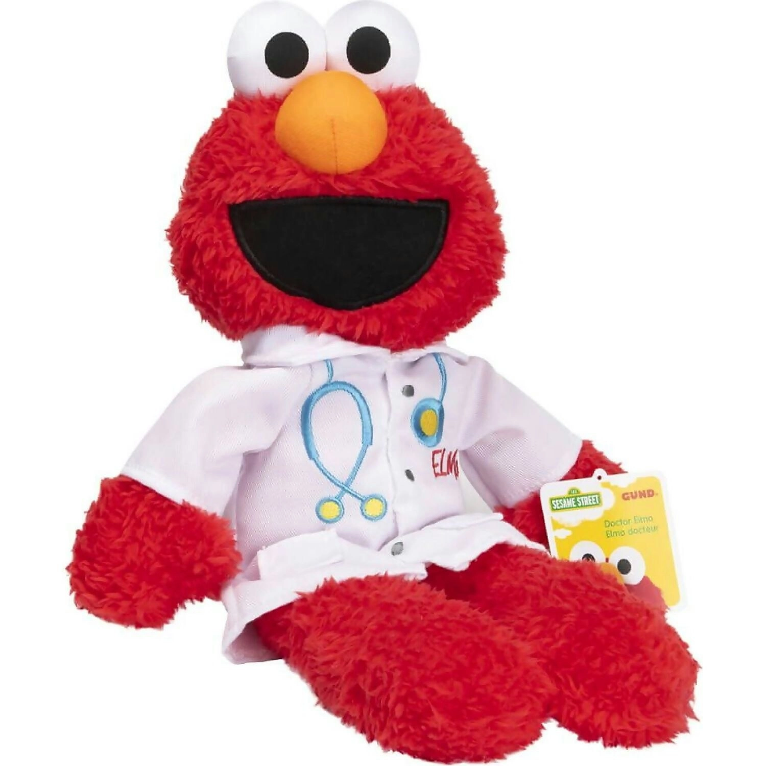 Sesame Street - Doctor Elmo Take-along Buddy 33cm Plush - Jasnor