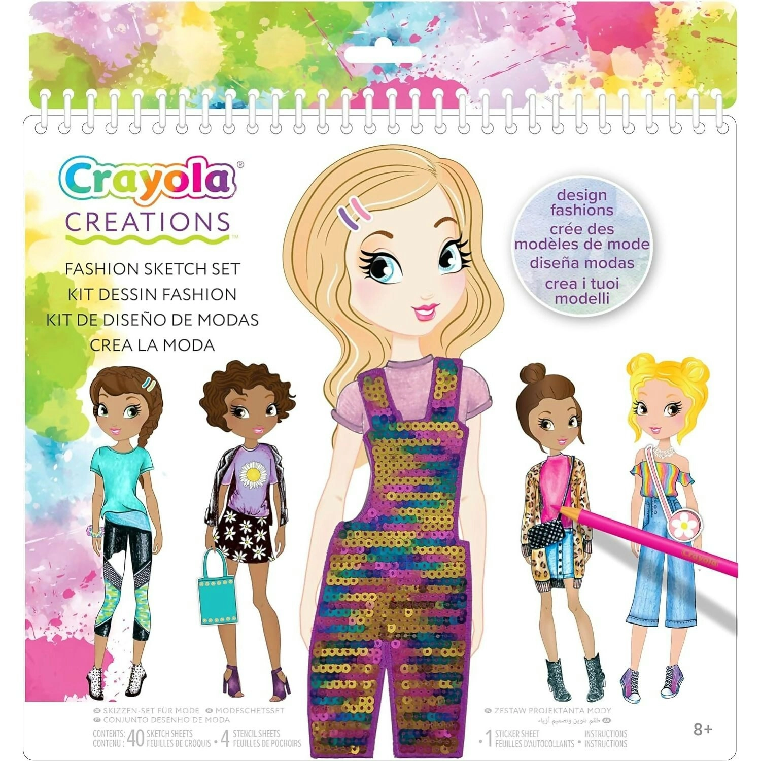 Crayola - Creations I Love Fashion Sketch Set