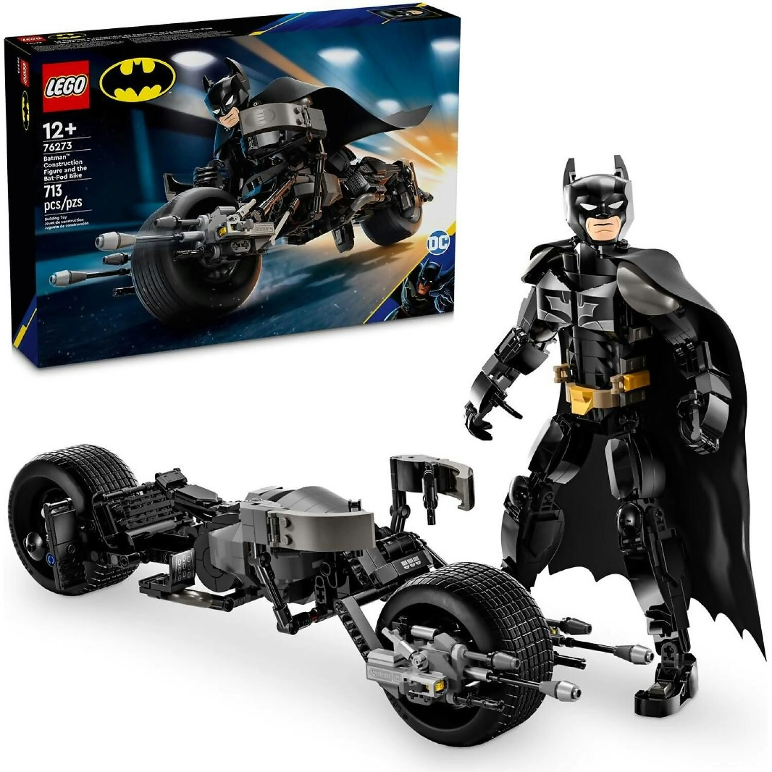 LEGO 76273 Batman Construction Figure and the Bat-Pod Bike - DC Super Heroes