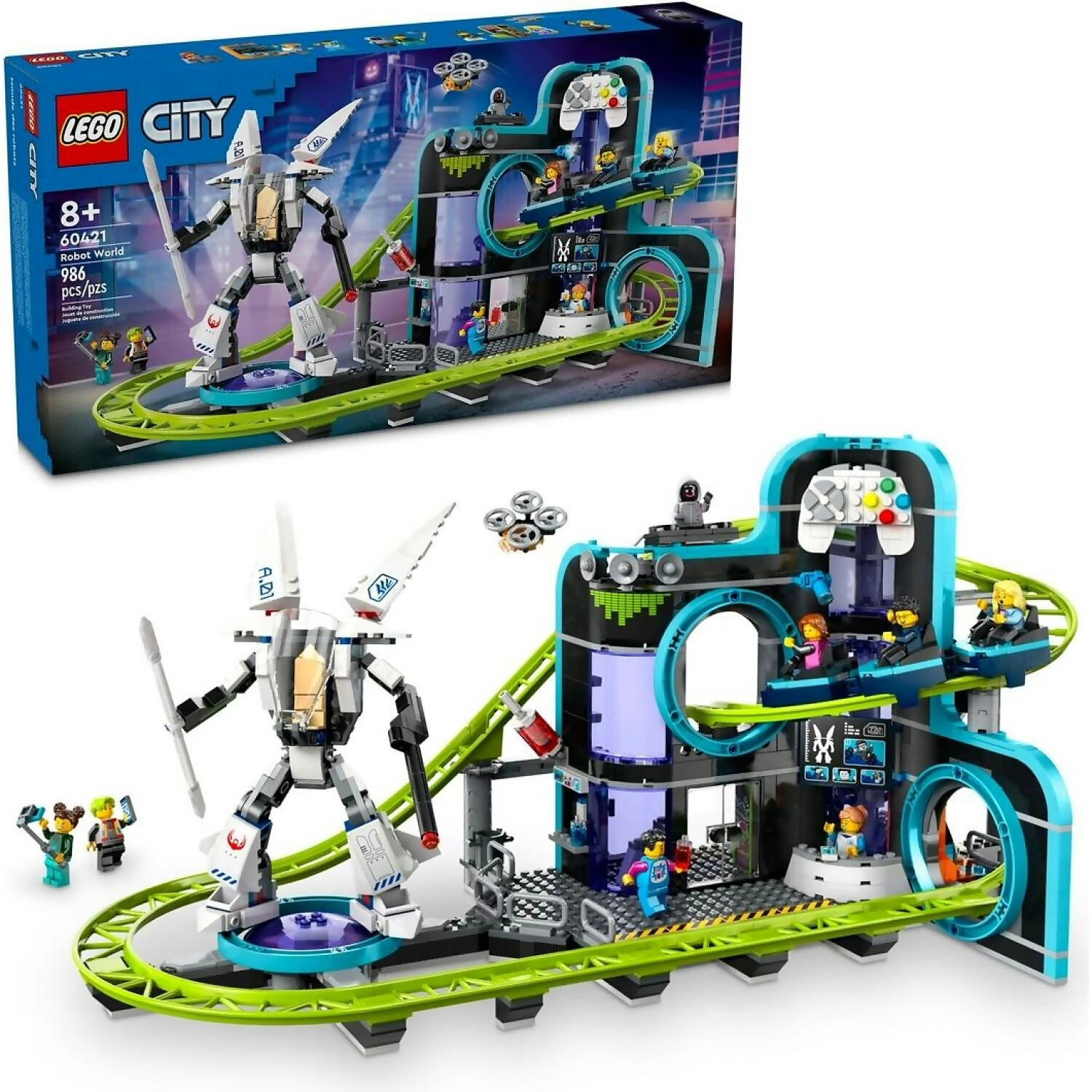 LEGO 60421 Robot World Roller-Coaster Park - City