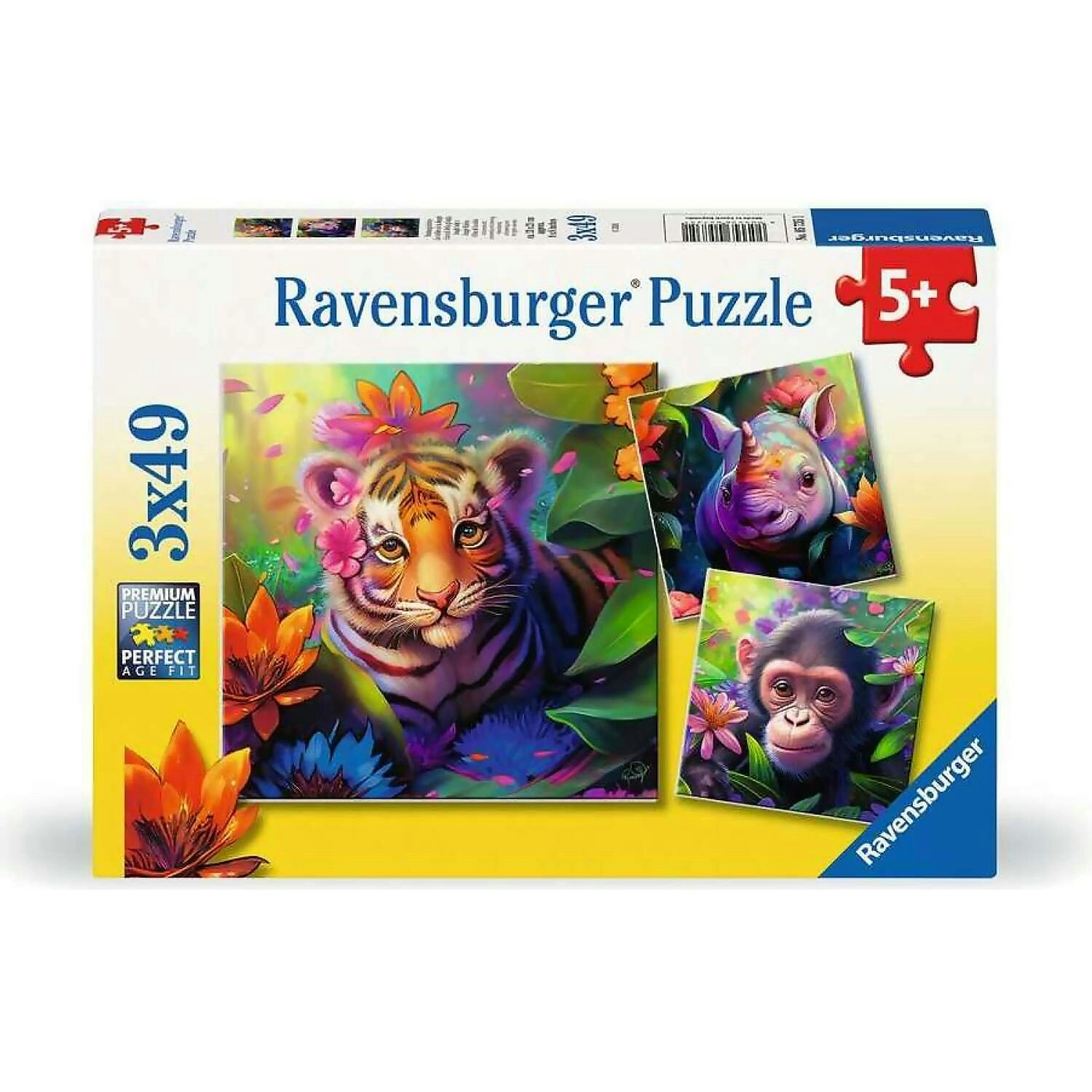 Ravensburger - Jungle Babies Jigsaw Puzzle 3 X 49pc