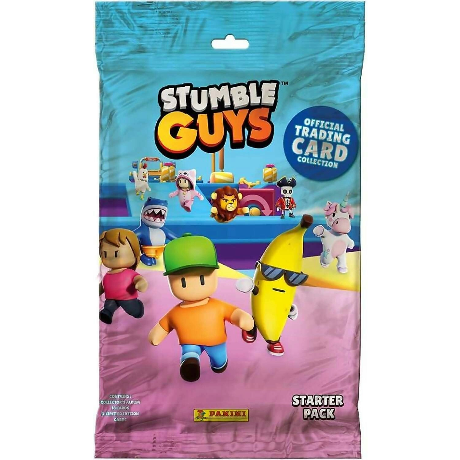 Panini - Stumble Guys Starter Pack Trading Card Album (1x Album 18 X Cards 3 X Limited Edition Cards)