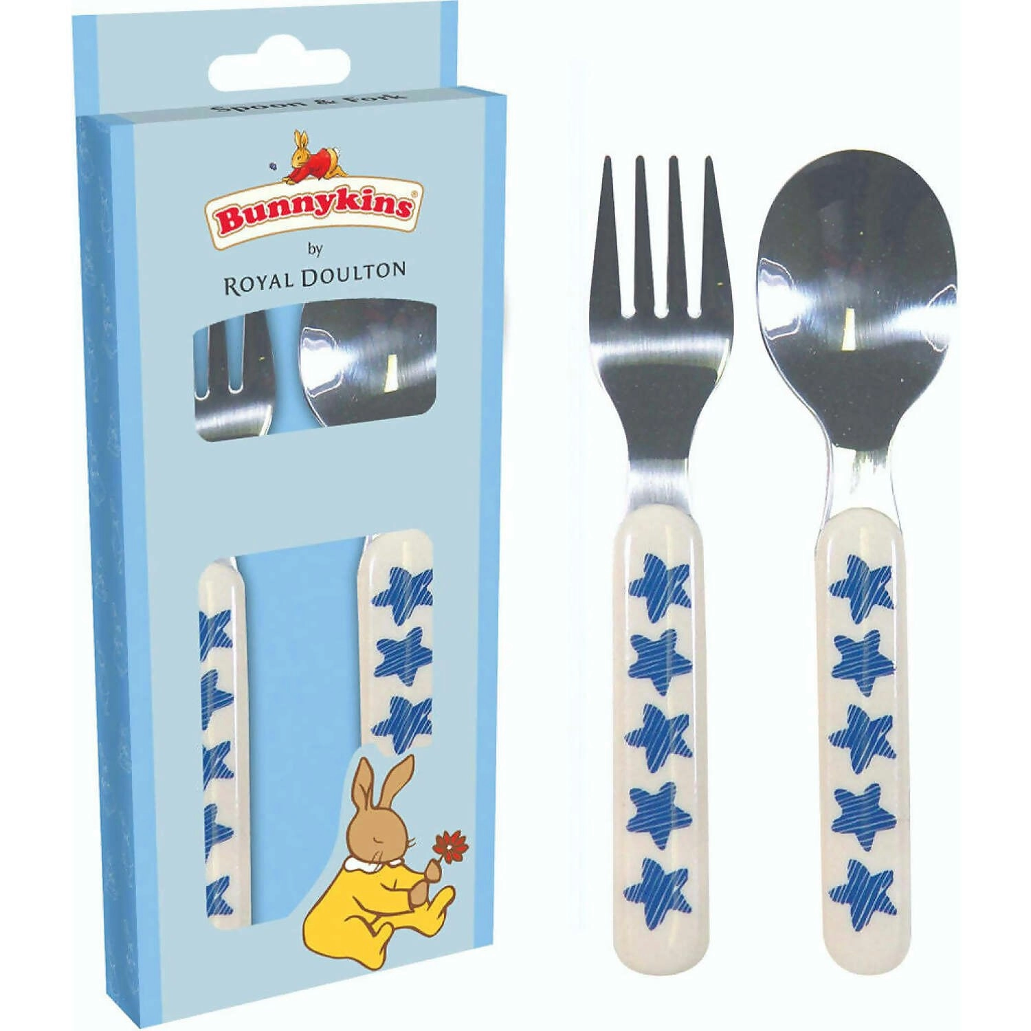 U Games - Bunnykins Blue Stars Fork & Spoon Set