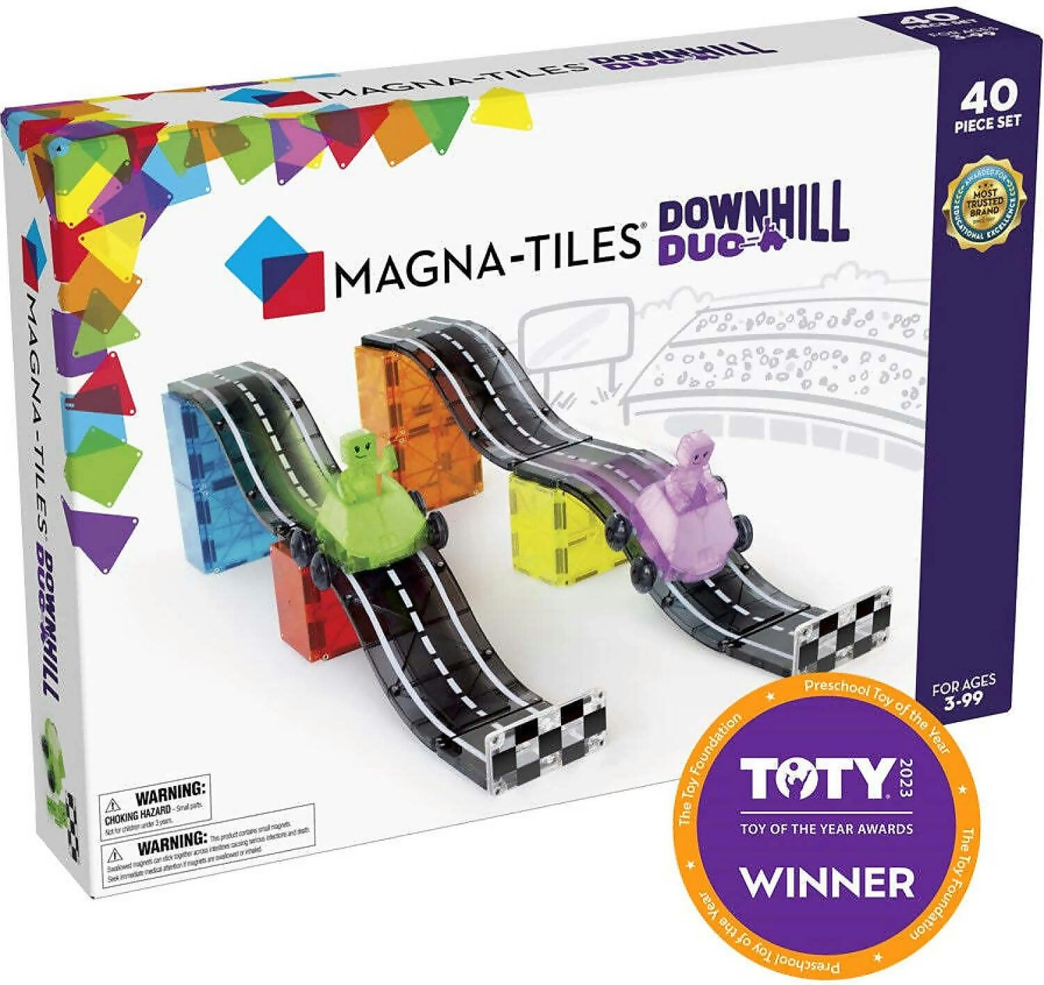 Magna Tiles - Downhill Duo 40 Piece Set - Johnco