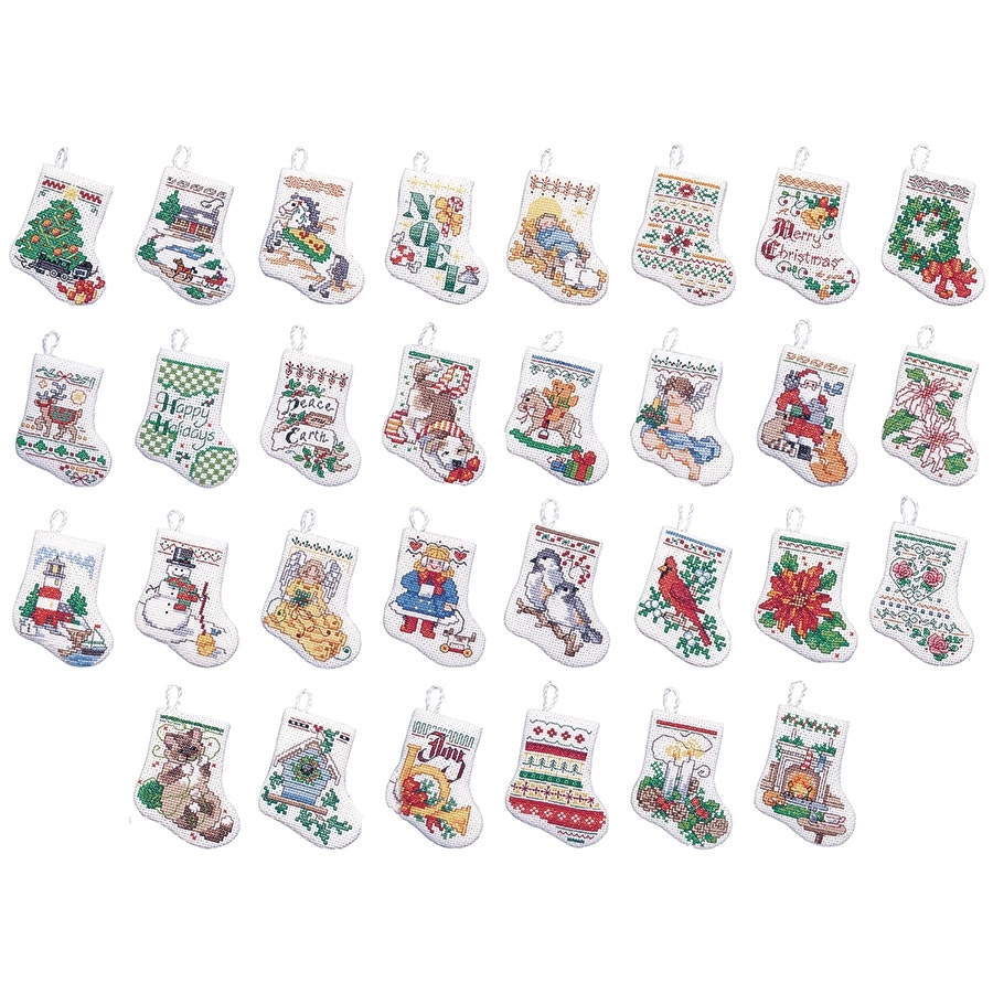 Tiny Stockings Ornaments- Needlework