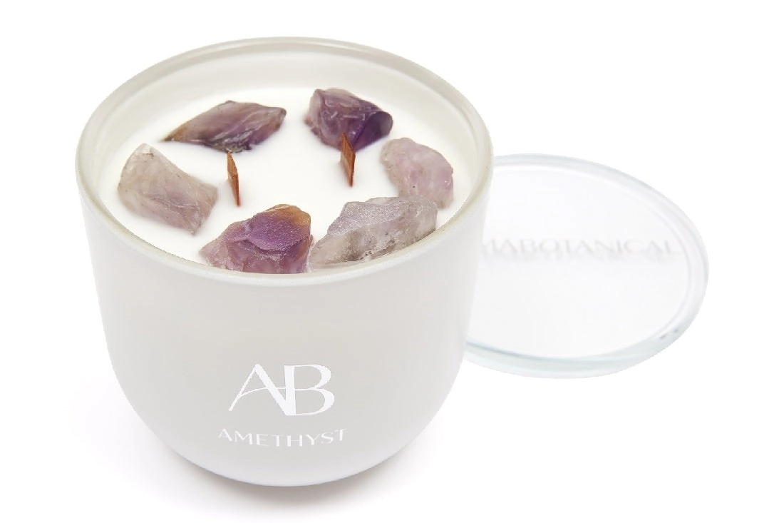 Aromabotanical Crystal Candle 340g - Amethyst