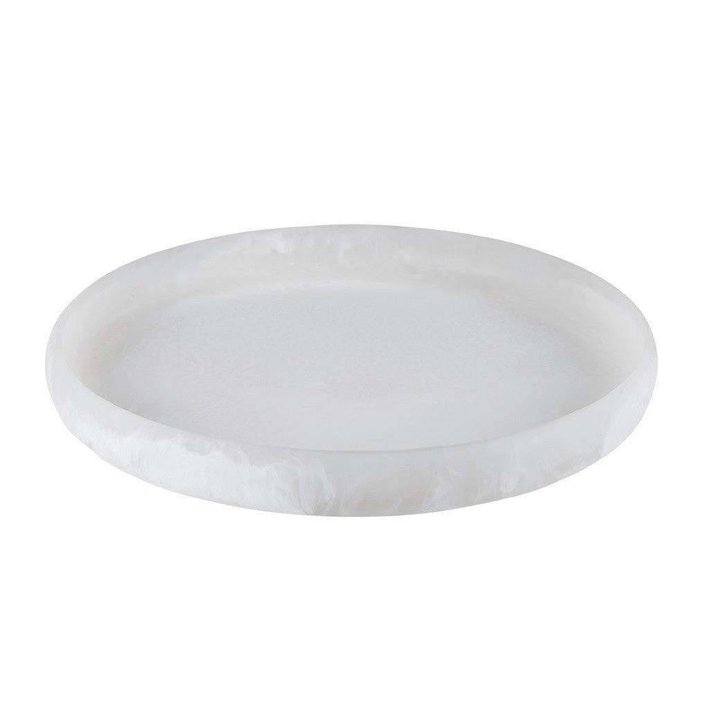 Assemble Merridy Resin Round Tray 42cm - White