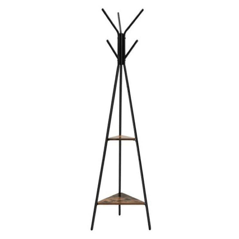 VASAGLE Coat Rack Stand 2 Shelves