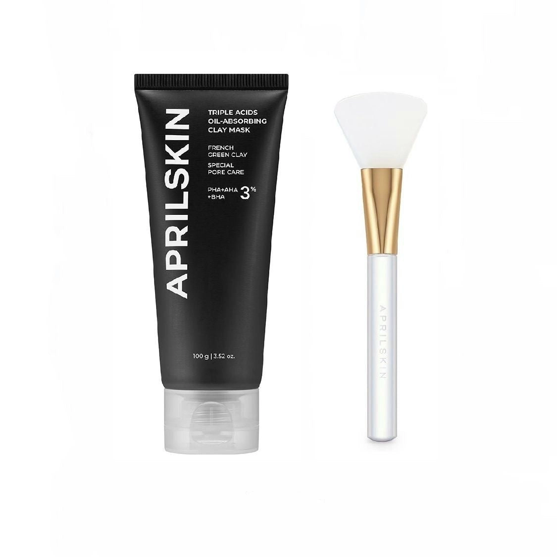 APRILSKIN Triple Acids Ole-Absorbing Clay Mask 100g + Real Jelly Brush