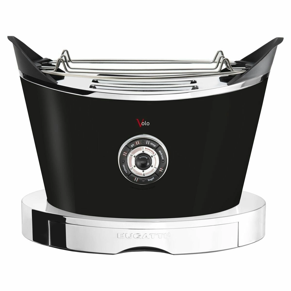 Bugatti Volo 2 Slice Toaster Black