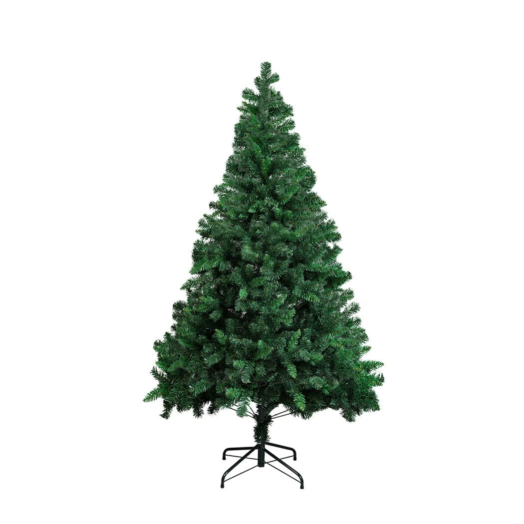 Santaco 1.5M Artificial Christmas Tree Xmas Decoration 500 Lush Tips Metal Stand