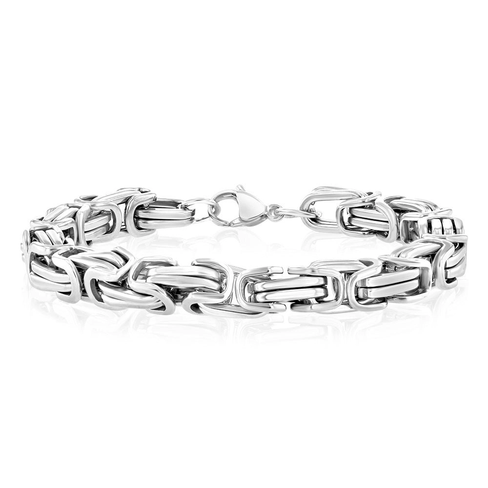 Stainless Steel Fancy Links 20.3cm Bracelet