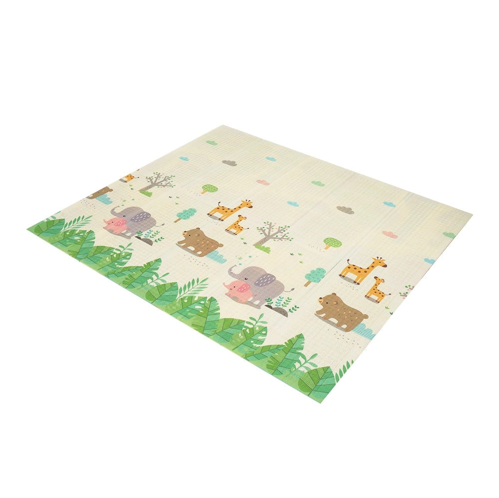 Playpals Kids Play Mat Baby Crawling Double Folding Pad XPE Foam Non-slip Carpet