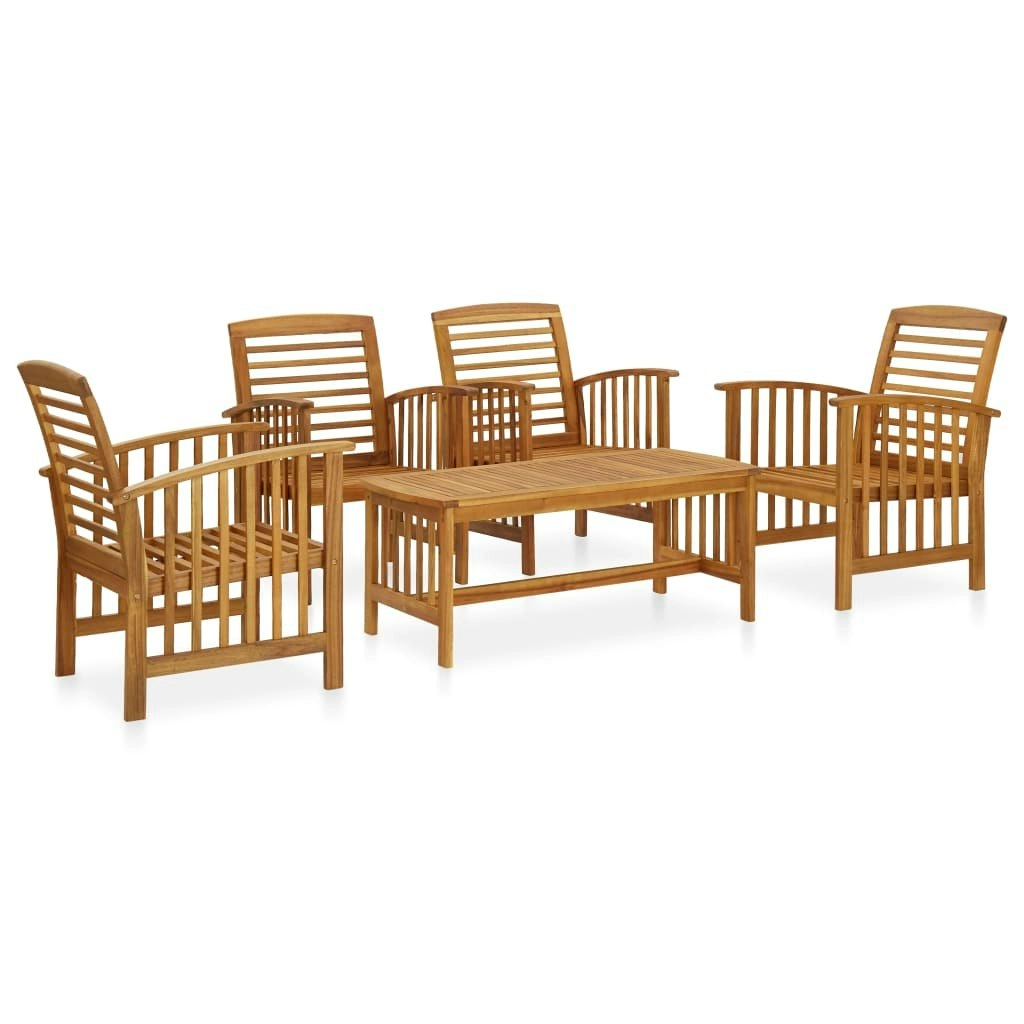 5 Piece Garden Lounge Set Solid Acacia Wood 3057974