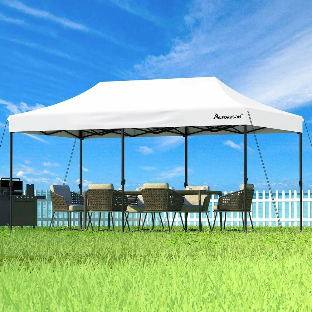 Alfordson Gazebo 3x6 Pop Up Tent Wedding Canopy White