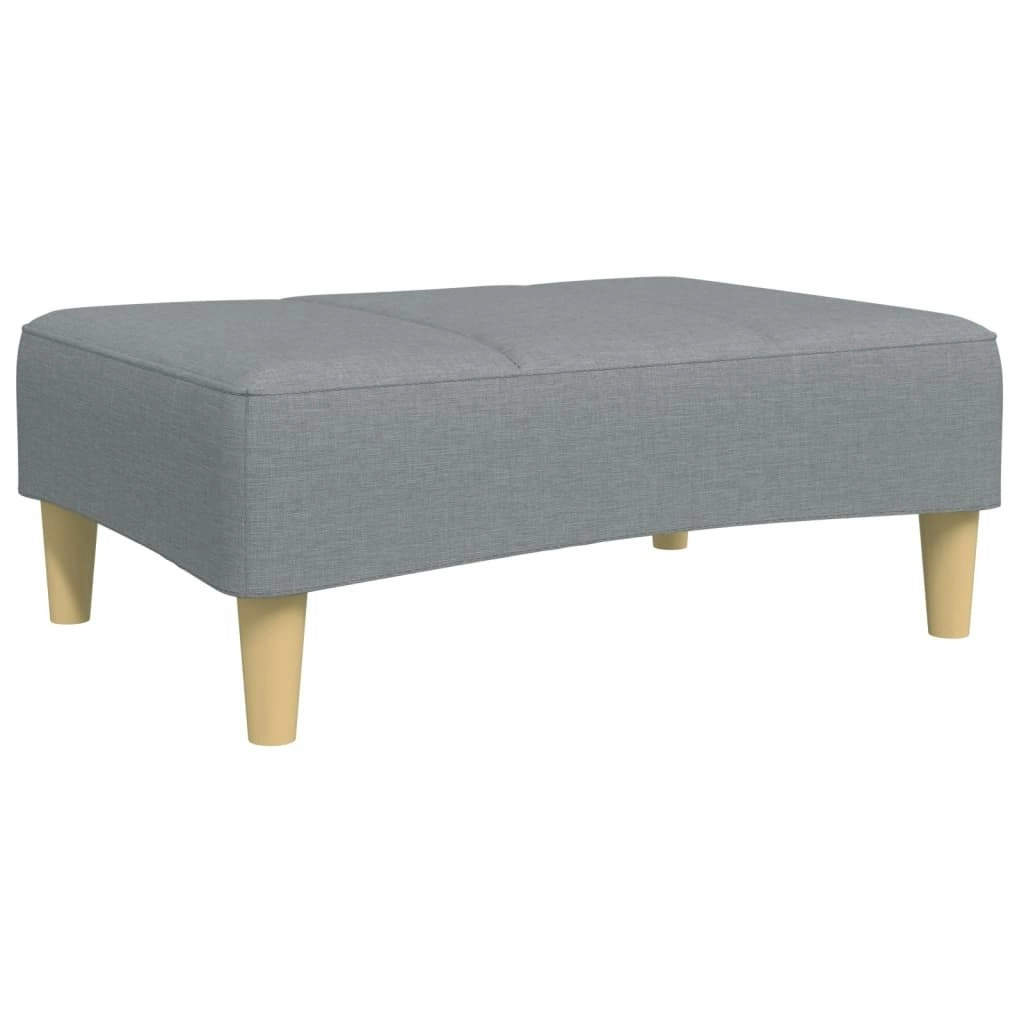 Footstool Light Grey 77x55x31 cm Fabric 4007371