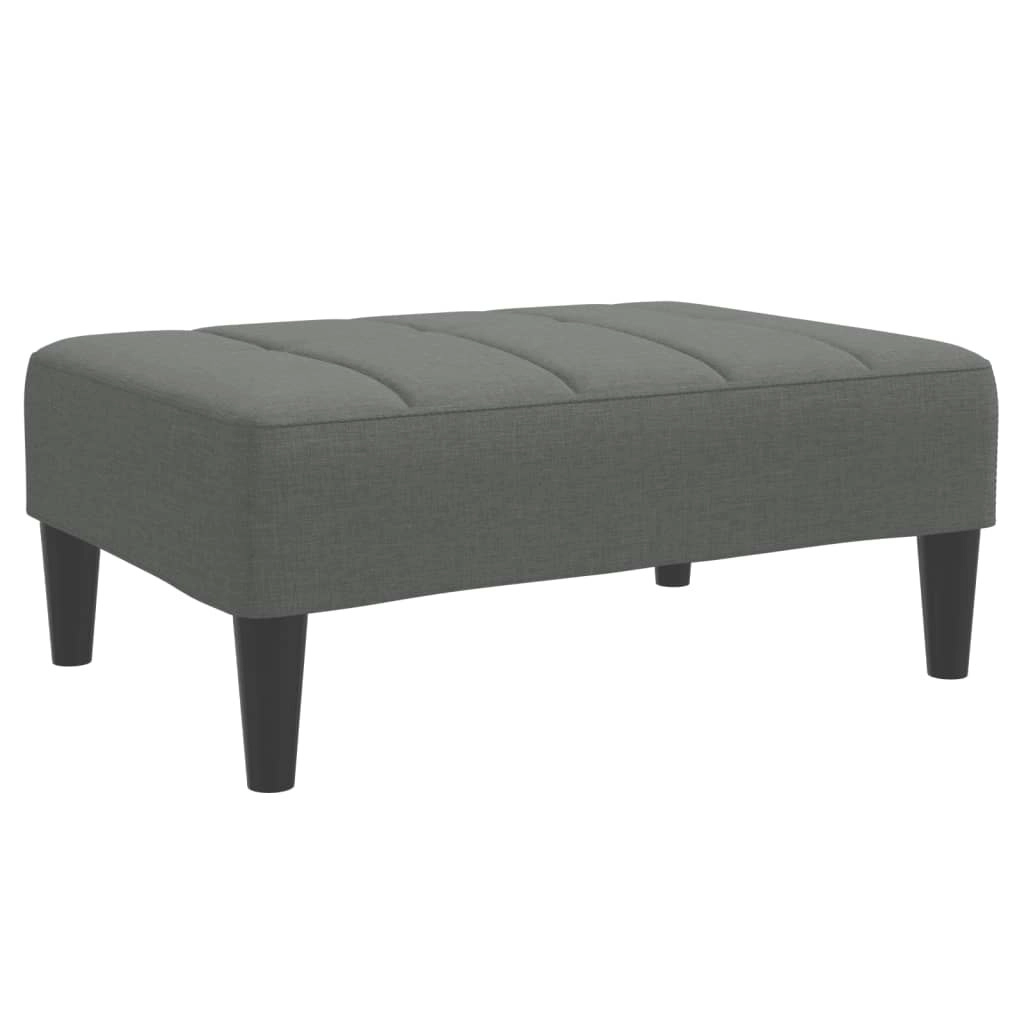 Footstool Dark Grey 77x55x31 cm Fabric 4007381