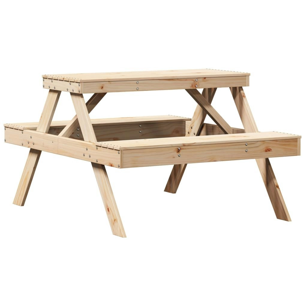 Picnic Table 105x134x75 cm Solid Wood Pine 832567