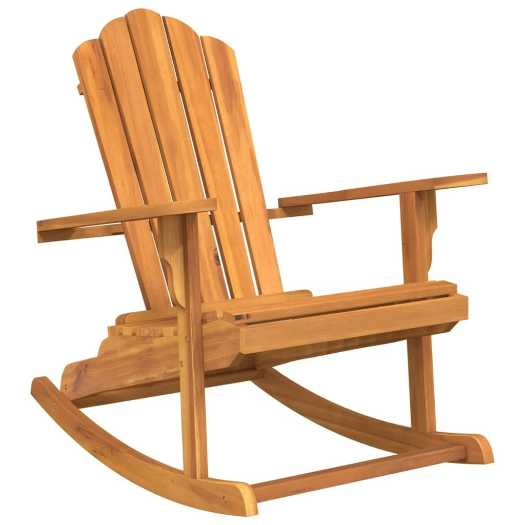 Garden Adirondack Rocking Chair Solid Wood Teak 4008082