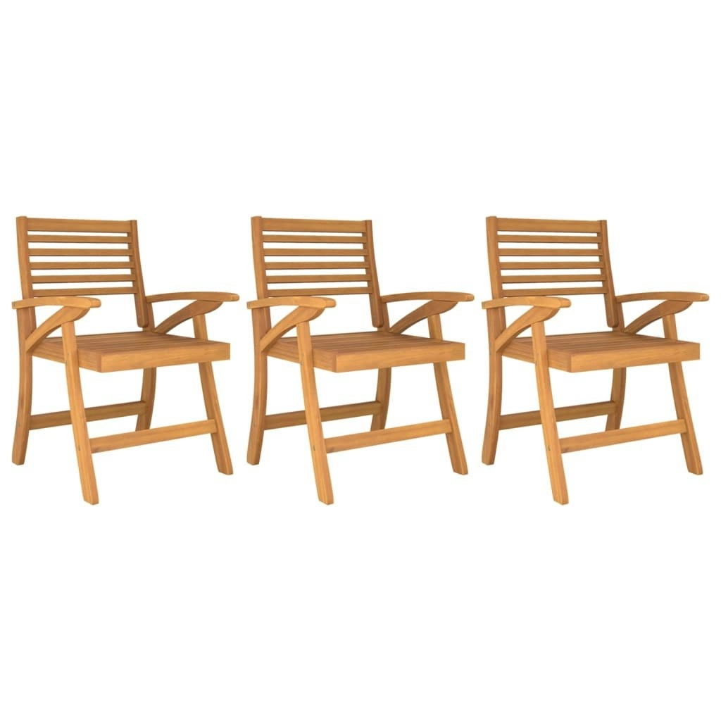 Garden Chairs 3 pcs 58x58x87 cm Solid Wood Acacia 363313