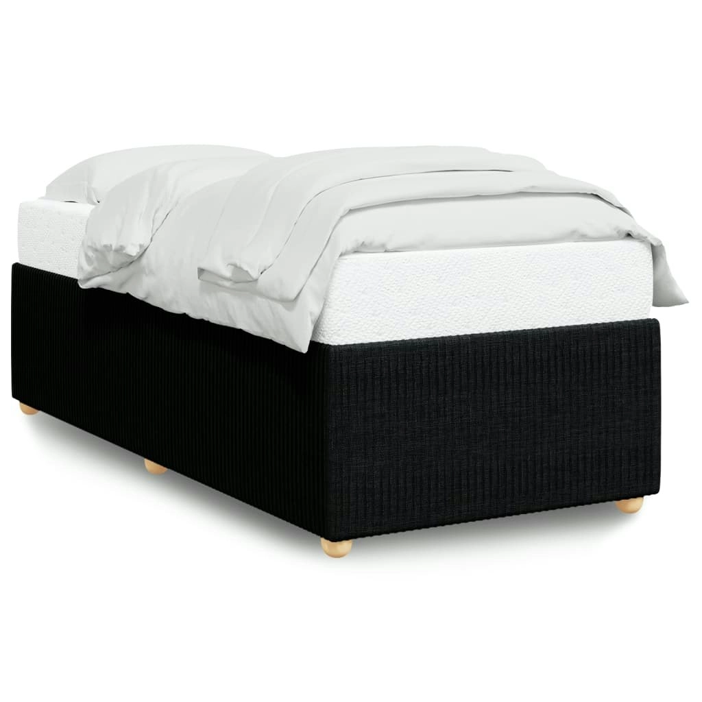 Bed Frame without Mattress Black 90x190 cm Fabric 3285073