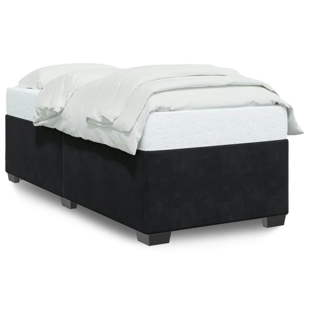 Bed Frame without Mattress Black 90x190 cm Velvet 3284603