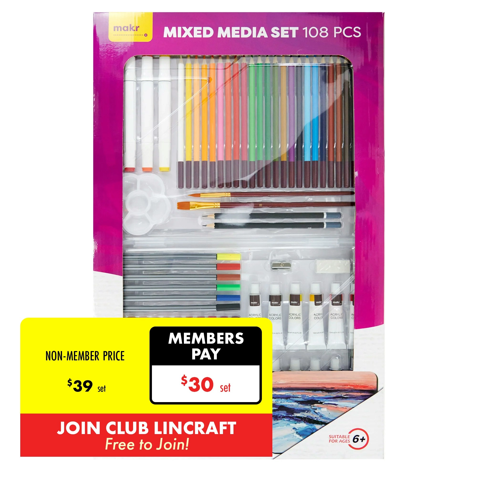 Makr I Love Art Mixed Media Set- 108pc