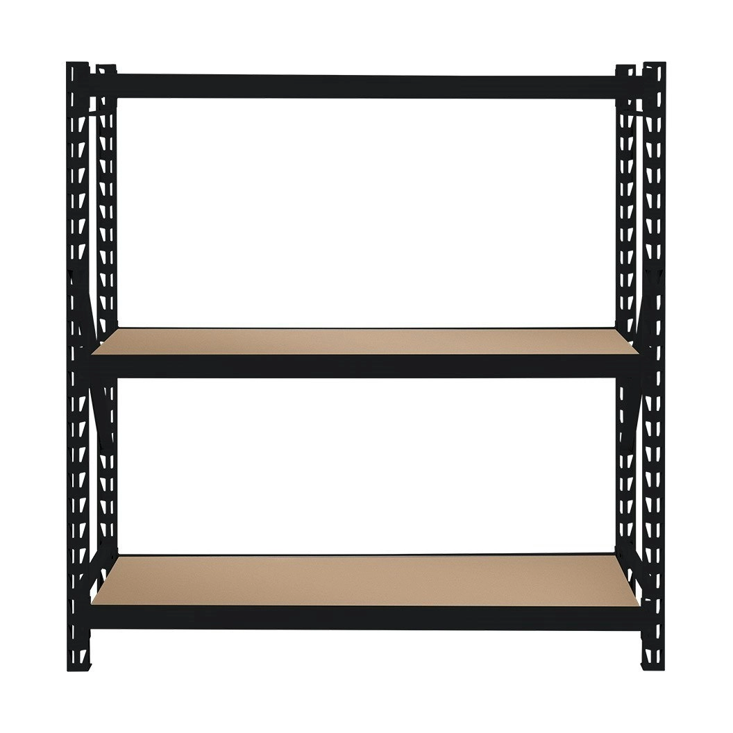 Heavy Duty 3 Shelf Black Unit