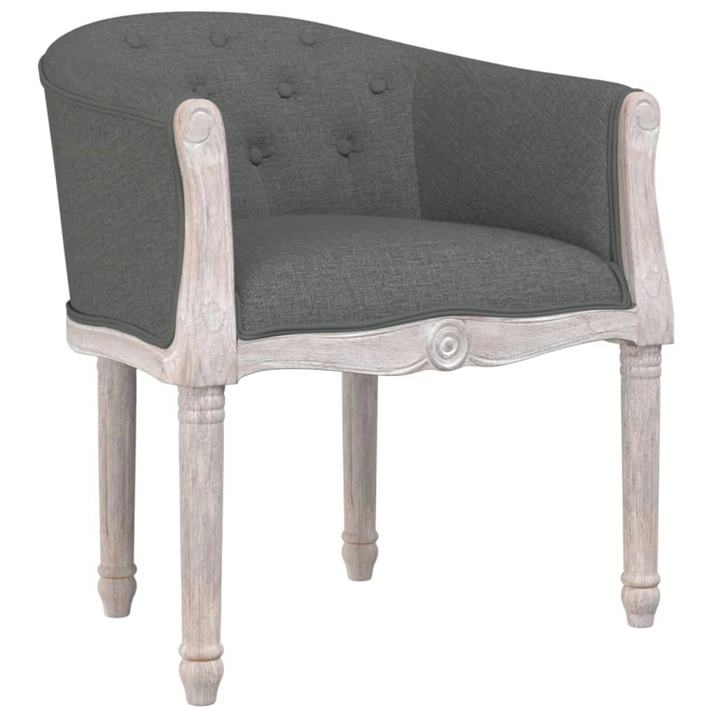 Dining Chair Dark Grey Fabric 344502