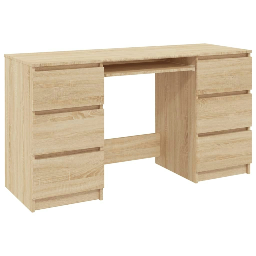 Writing Desk Sonoma Oak 140x50x77 cm Engineered Wood 800813