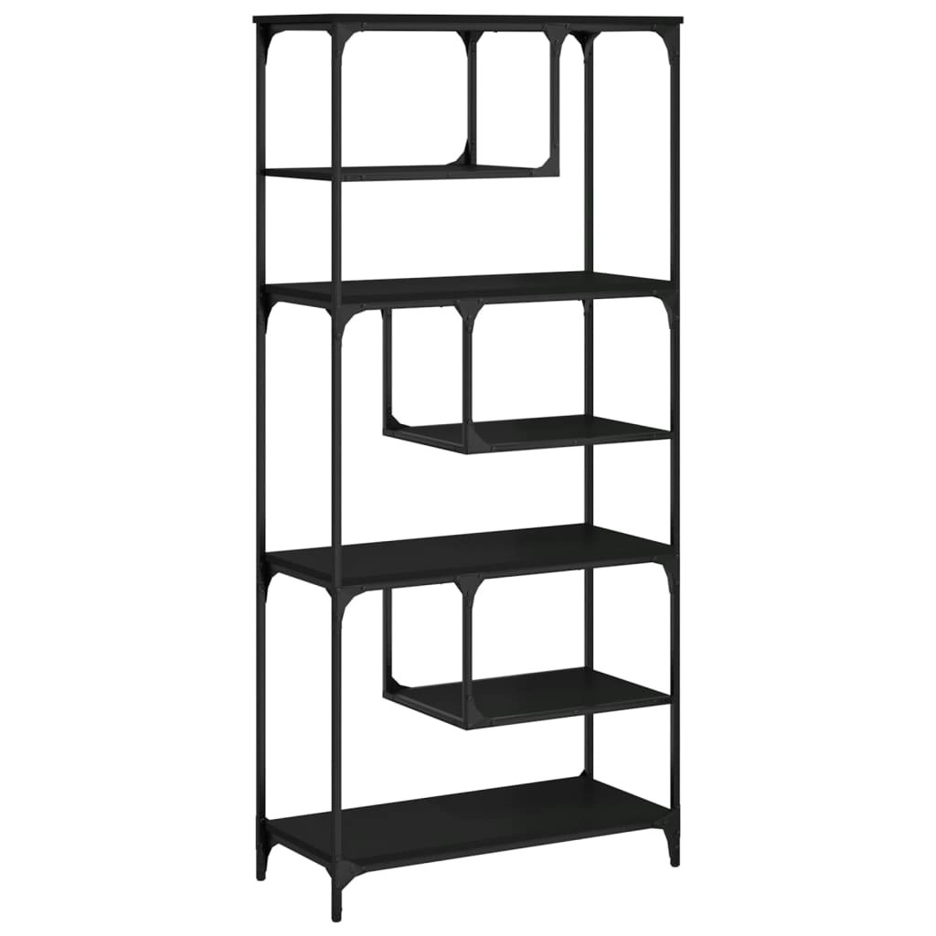 Bookcase Black 81x36x176 cm Engineered Wood 836223