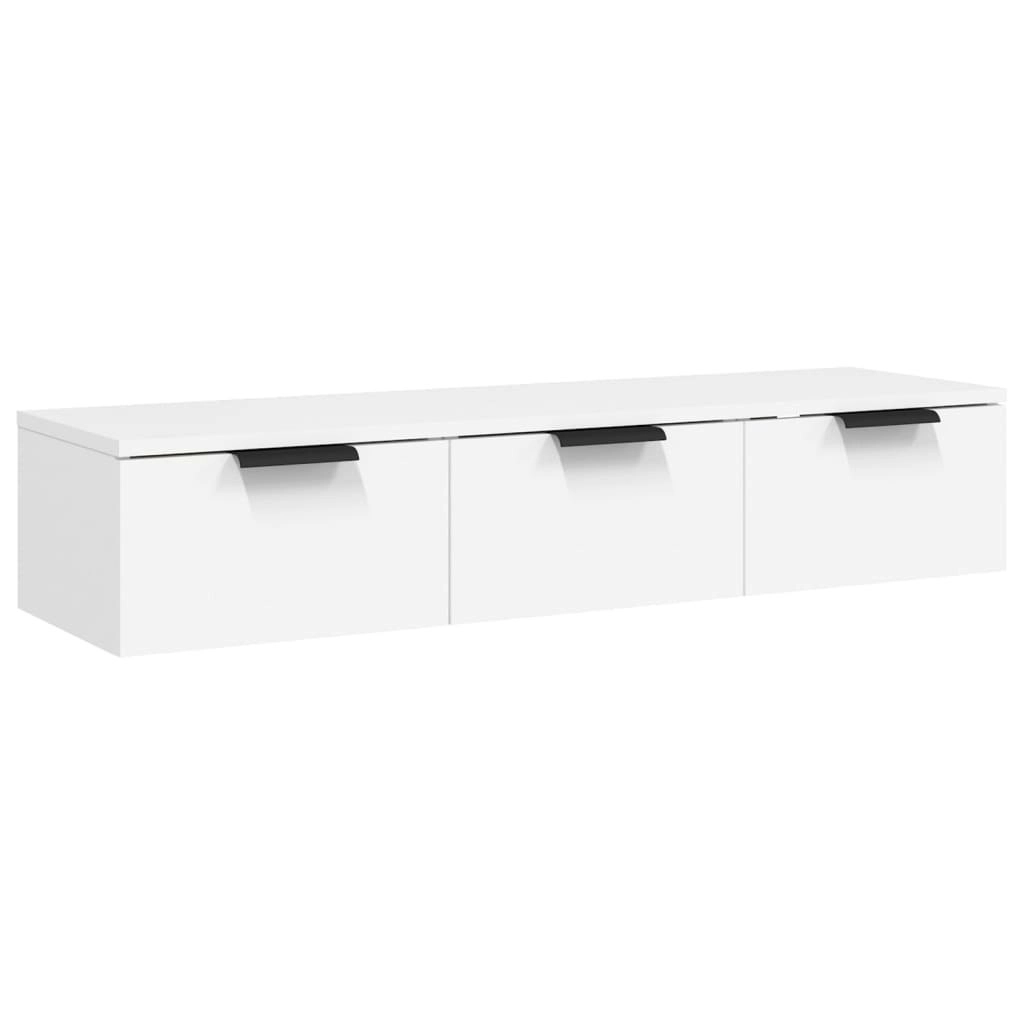 Wall Cabinet White 102x30x20 cm Engineered Wood 811403