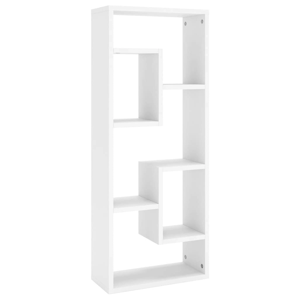 Wall Shelf White 36x16x90 cm Engineered Wood 803011