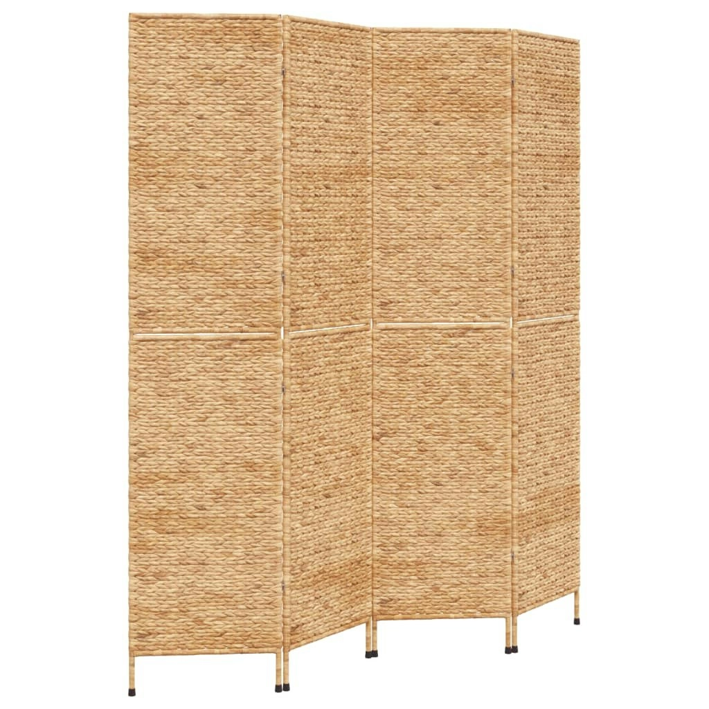 Room Divider 4-Panel 163x180 cm Water Hyacinth 355194