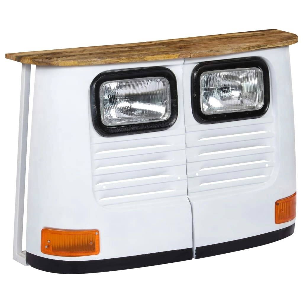 Truck Sideboard Solid Mango Wood White 246243