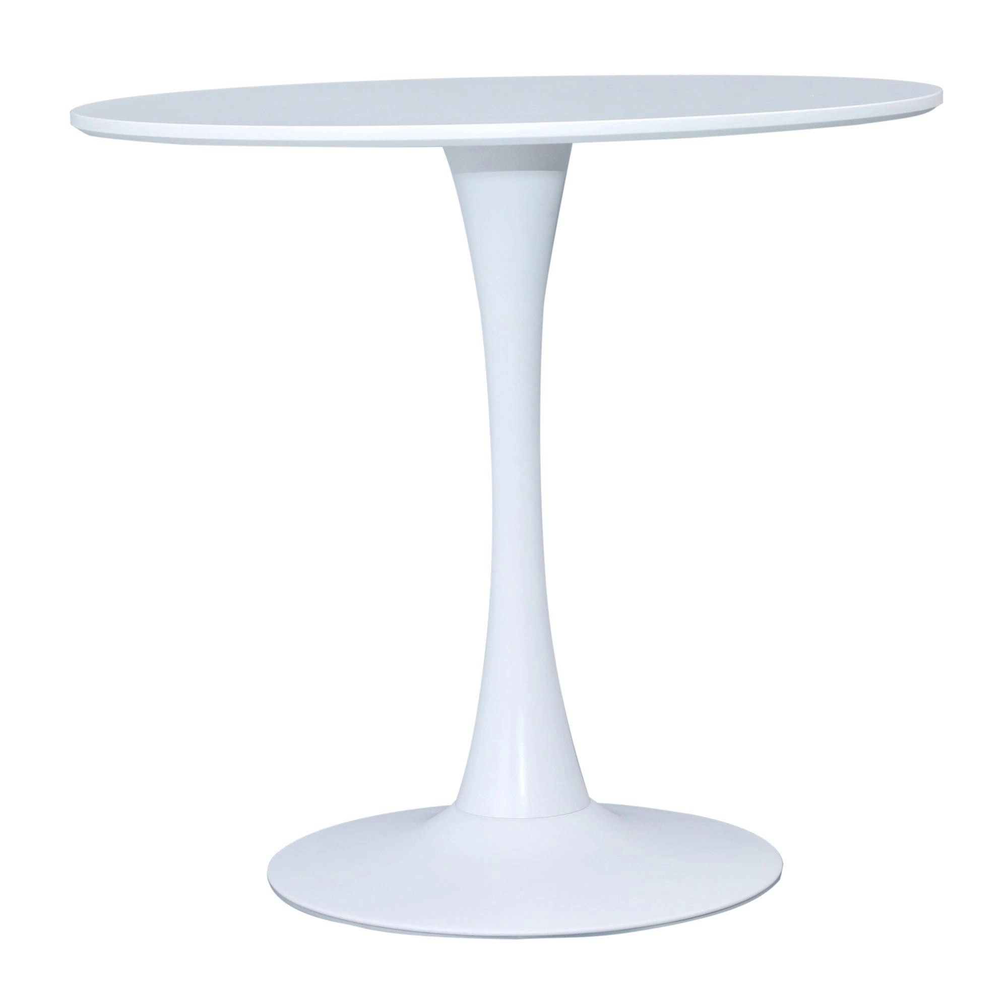 Tulip 80cm Round Dining Table White