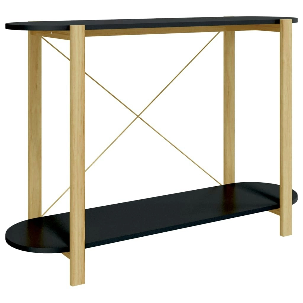 Console Table Black 110x38x75 cm Engineered Wood 345691