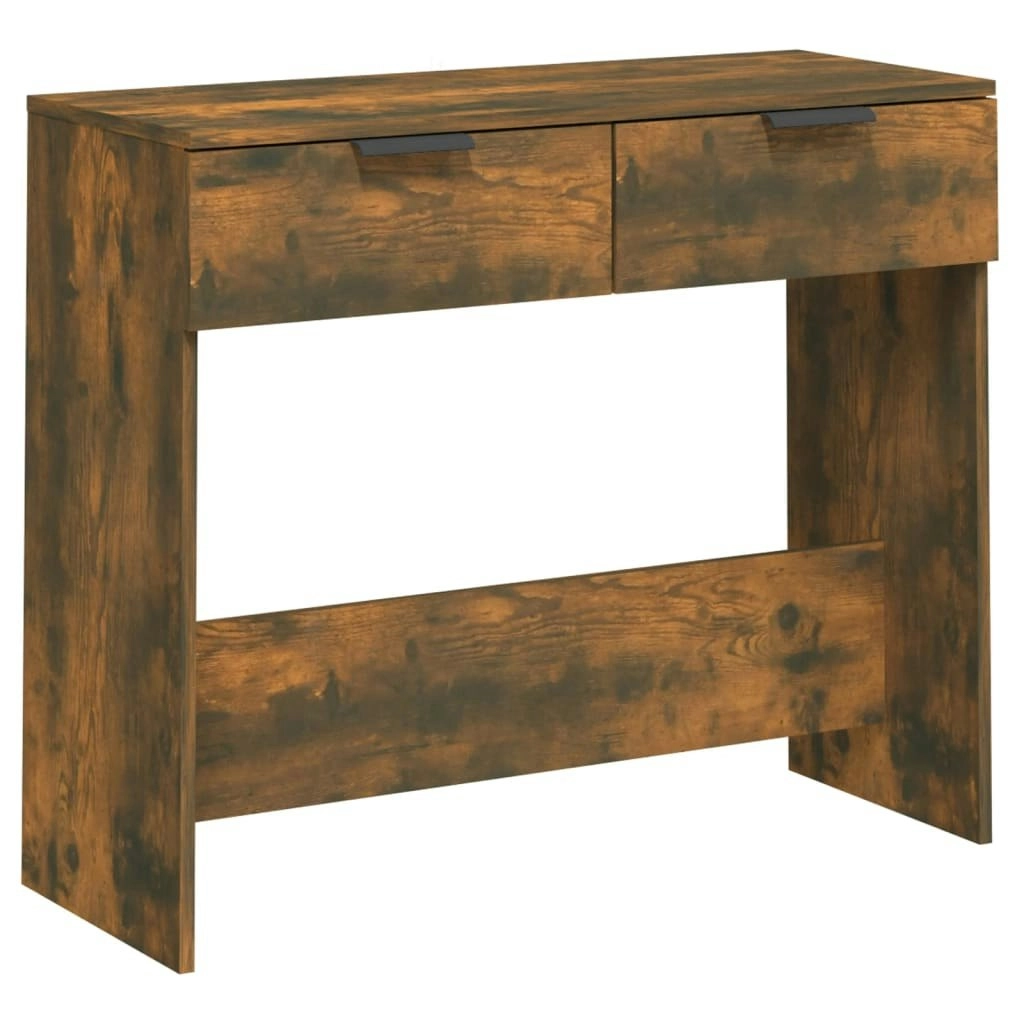 Console Table Smoked Oak 90x36x75 cm Engineered Wood 817072