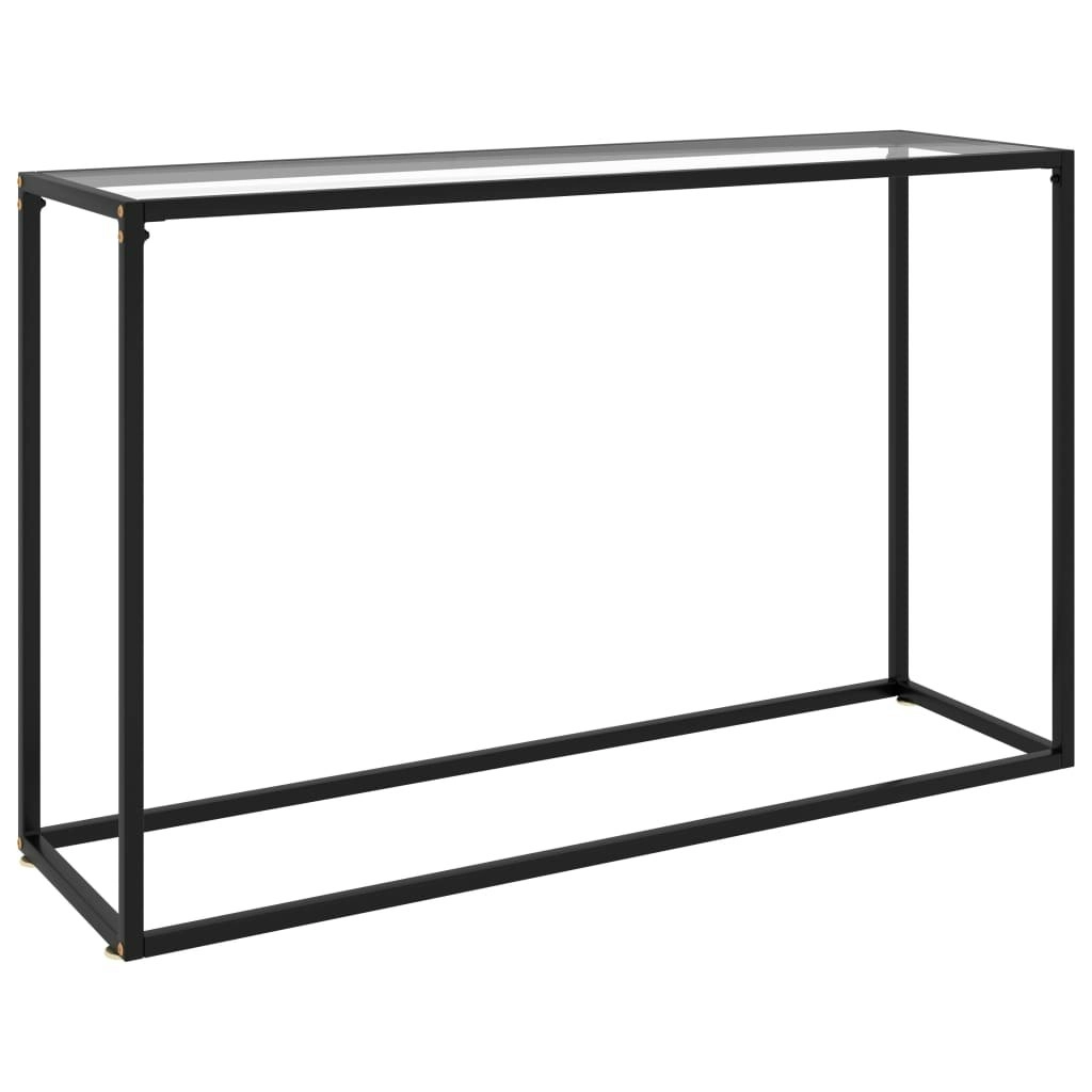 Console Table Transparent 120x35x75 cm Tempered Glass 322815