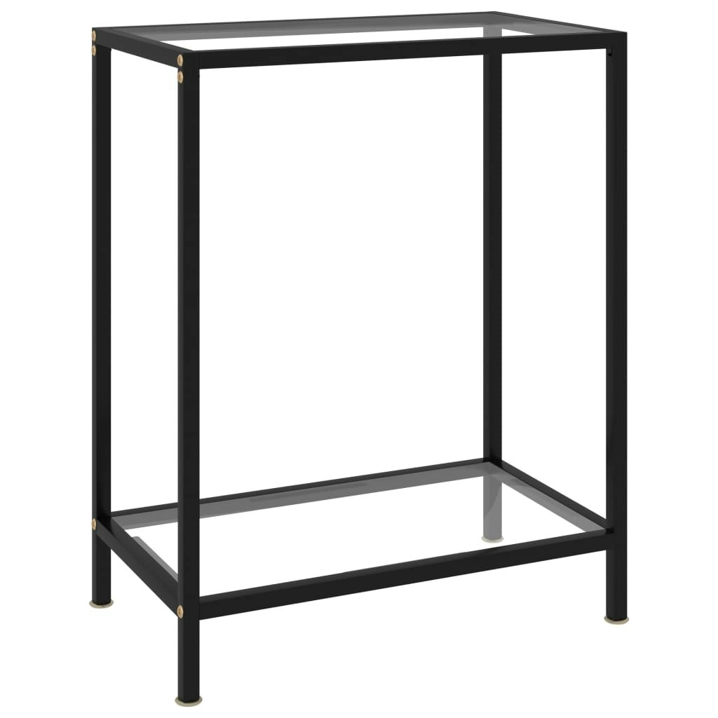 Console Table Transparent 60x35x75 cm Tempered Glass 322827