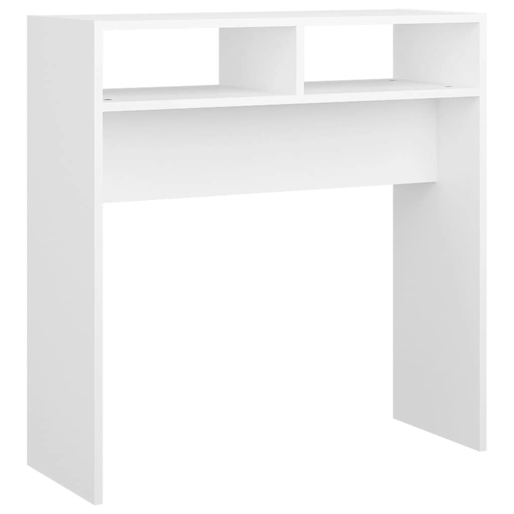 Console Table White 78x30x80 cm Engineered Wood 808296