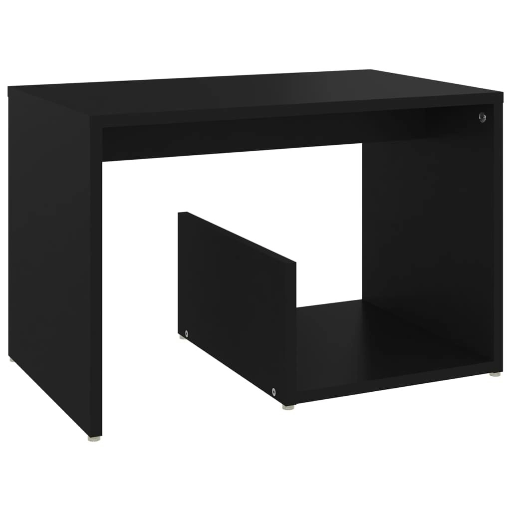 Side Table Black 59x36x38 cm Engineered Wood 806697