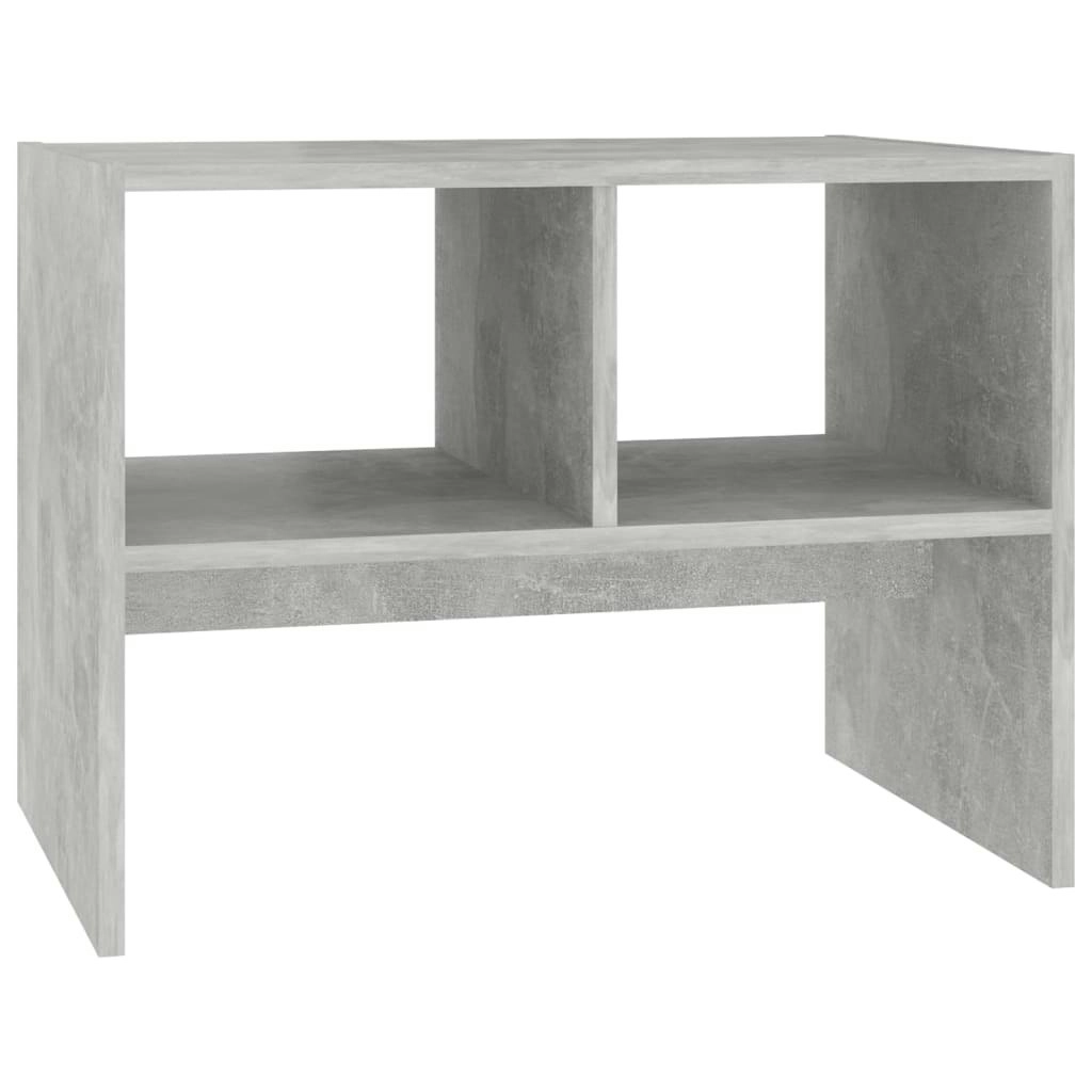 Side Table Concrete Grey 60x40x45 cm Engineered Wood 806709