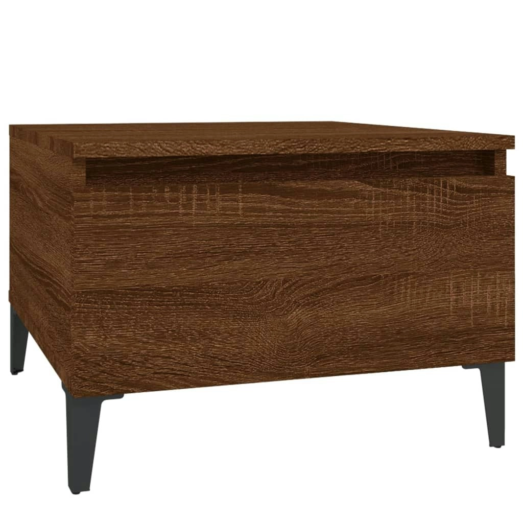 Side Table Brown Oak 50x46x35 cm Engineered Wood 819530