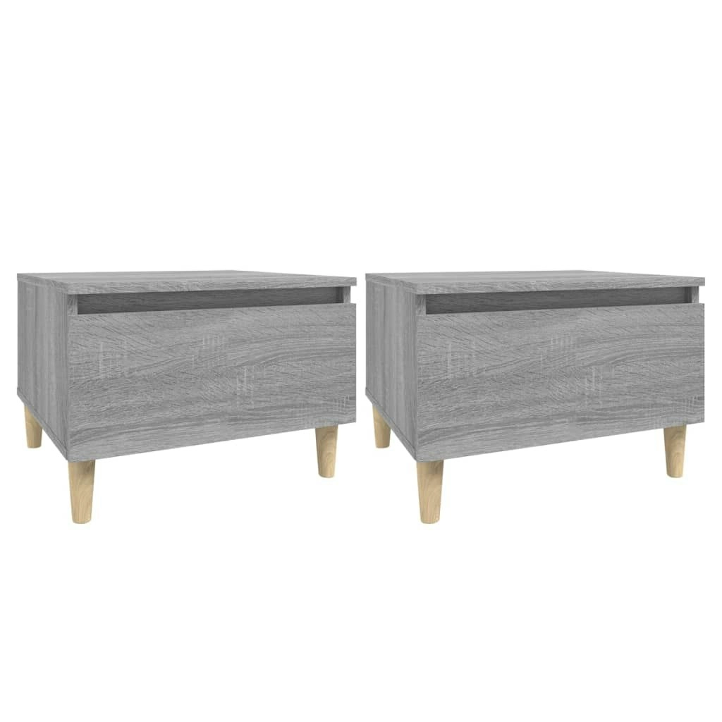 Side Tables 2 pcs Grey Sonoma 50x46x35 cm Engineered Wood 819513